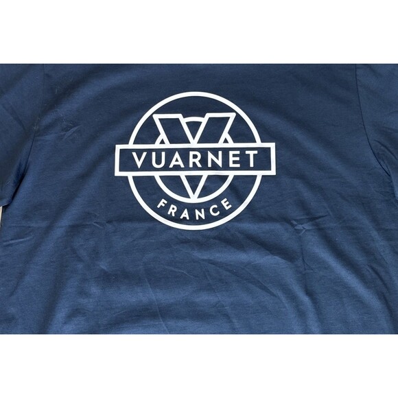 Vuarnet Outline Cotton Short Sleeve T-Shirt NEW Navy Size XL NWT - Picture 4 of 11